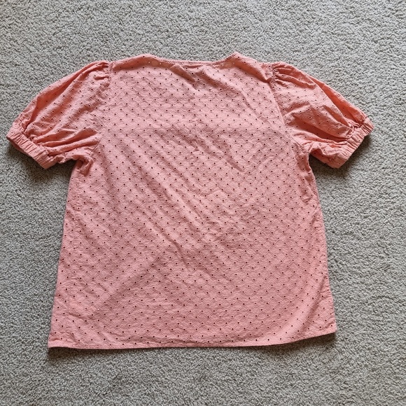 Blouse Top AVA & VIV  Sz X Terracotta 100% Cotton - Picture 5 of 6